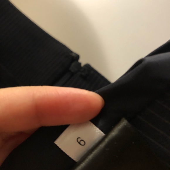 Navy midi skirt - striped - Picture 5 of 5